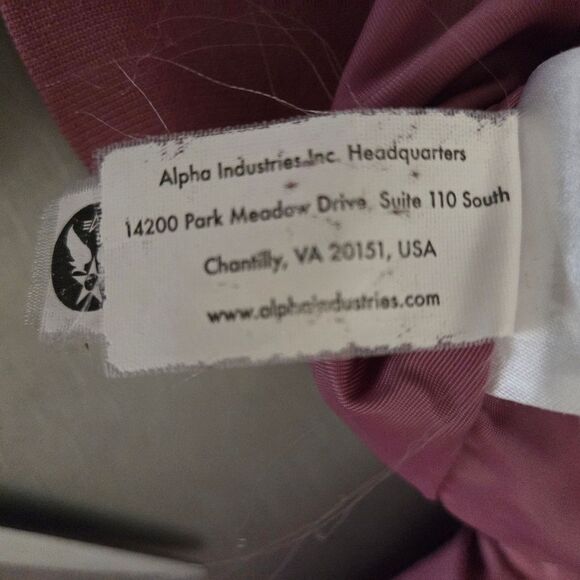 Alpha Industries Nylon Dusty Pink Flight Bomber Jacket Medium - Picture 14 of 15